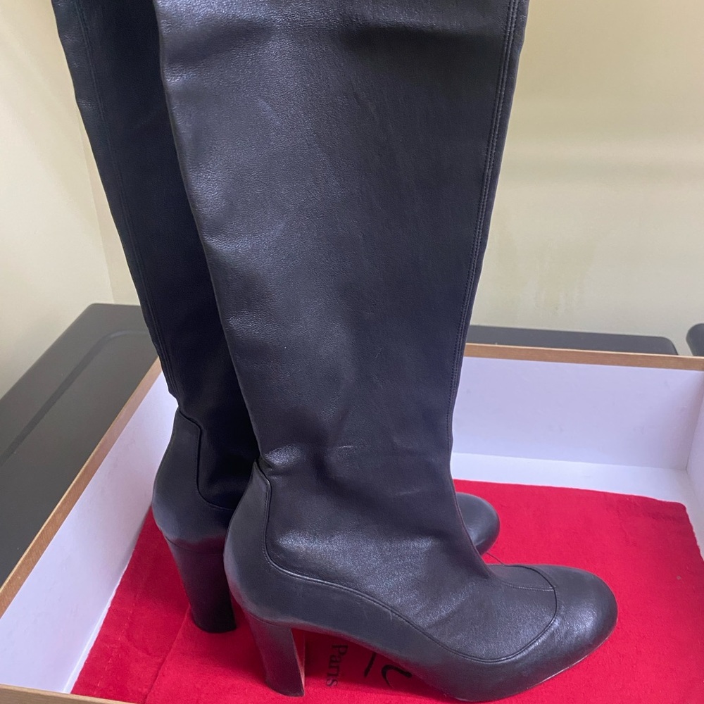 Christian Louboutin Black Over the Knee Boots